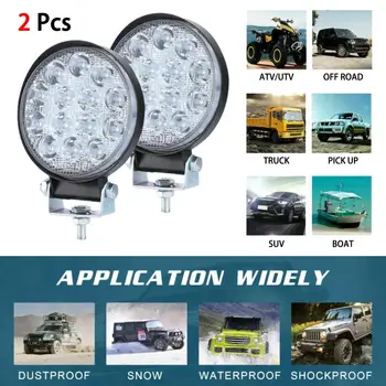 2 KS Kolo 140W LED Pracovné Svetlo Spot Lampy Offroad Vozidlo Traktor, Loď SUV UTE 12/24V Svetlo Autá Osvetlenie Pre Auto Príslušenstvo Svetlo