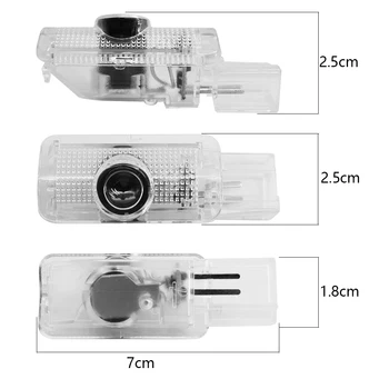 2 ks Laserový Projektor Lampy Dvere Auta LED Zdvorilosť Svetla Na Mercedes Benz R GL ML M Trieda X164 W251 W164 4MATIC ML300 ML500 R300