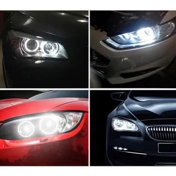 2 Ks LED Značku Indikátora pre BMW Radu 3 E90 E91 Angel Eyes s LED Strane Žiarovky Sedan Vozeň Svetlomety