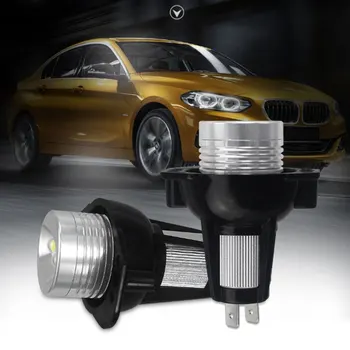 2 Ks LED Značku Indikátora pre BMW Radu 3 E90 E91 Angel Eyes s LED Strane Žiarovky Sedan Vozeň Svetlomety