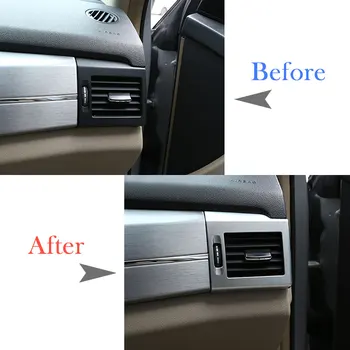 2 Ks Na Mercedes benz GLK Triedy X204 2008-2012 ABS Chrome Uhlíkových Vlákien Auto Strane Klimatizácia Zásuvky Prieduch Rámik Príslušenstvo