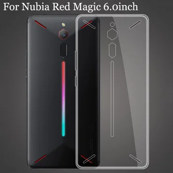 2 ks Pre Nubia Červená Mágia prípade Transparentné, Jasné Mäkké puzdro Pre ZTE Nubia Červená Magic Hry Mobilný Telefón kryt prípade NX609J telefón prípade