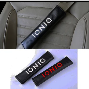 2 ks PU Fashion Auto pásov rameno Podložky Auto Pásov Kryt pre Hyundai Ioniq Auto Príslušenstvo