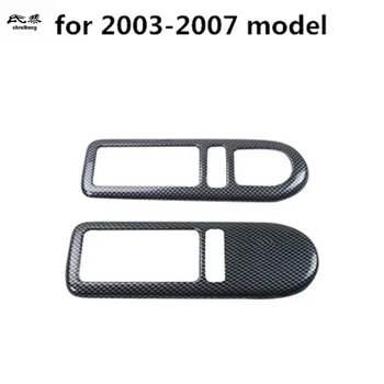 2 ks/veľa Auto nálepky uhlíkových vlákien ABS Interiérové dvere shake handshandle dekorácie kryt pre 2003-2012 Volkswagen VW Beetle