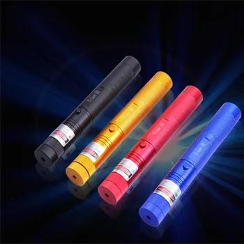 2 KS Zelené svetlo, laserové pero 500 metrov laserové svetlo prístroj 50MW star laserové pero baterka má 4 farby na výber