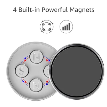 2 Kusy Magnetické Telefón Držiak O 360° Otáčanie Magnet Montáž Auto Tabuli Mobile Mobilný Telefón Stojan Pre iPhone 11 X XR XS Samsung