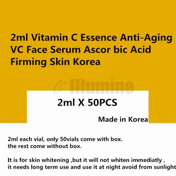 2 m*50pcs Vitamín C Sérum Proti Vráskam Anti-Aging Ascor bic Kyseliny zlepšujú pevnosť Pokožky