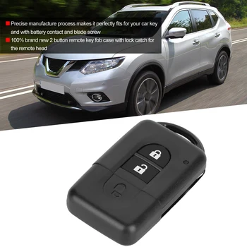 2 Tlačidlo ABS Auto Diaľkové Flip príveskom Prípade Smart Cover Shell vhodné Na Nissan Micra /X-Trail /Qashqai /Poznámka /krčma pri ceste /Duke