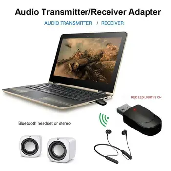 2 v 1, Bluetooth 5.0 Audio Vysielač & Mini Prijímač AUX 3,5 mm Hudobný Bluetooth Audio Adaptér pre Bezdrôtový Headset pre Slúchadlá, PC