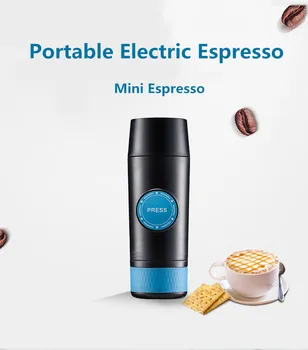 2 v 1 Kapsule & Zemi Mini Espresso Prenosný kávovar Teplej a Studenej Ťažba USB Elektrické Kávový Prášok Stroj na Výrobu