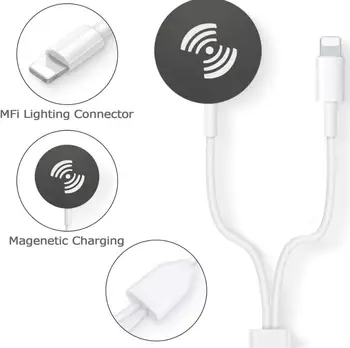 2 V 1 Magnetické Qi Bezdrôtovú Nabíjačku pre Apple Hodinky Série 2 3 4 5 Applewatch USB Nabíjací Kábel pre IPhone 11 Pro Max XS XR X