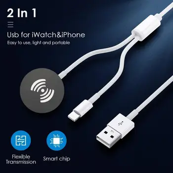 2 V 1 Magnetické Qi Bezdrôtovú Nabíjačku pre Apple Hodinky Série 2 3 4 5 Applewatch USB Nabíjací Kábel pre IPhone 11 Pro Max XS XR X