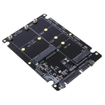 2 V 1 NGFF M. 2 B+M Kľúč karty Mini PCI-E alebo mSATA SSD na SATA III Karty Adaptéra pre Úplné Msata SSD/ 2230/2242/2260/22x80 M2 K1AA