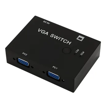 2 V 1 PC VGA Switch S Dva Vstupy A Jeden Výstup, Viac Počítači Hostitelia Prepínač Jeden Monitor VGA2 Port Switch Poľa pre Výber ZF