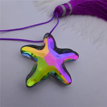 20/32/40 mm star tvar luster kryštály hviezdice opony drop á rainbow ab číre sklo šperky, prívesok DIY perličiek náhrdelník