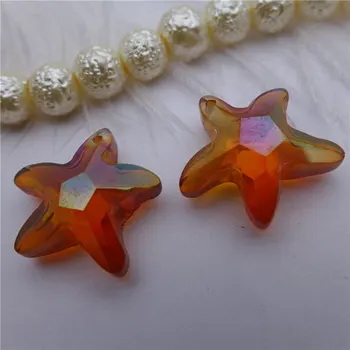 20/32/40 mm star tvar luster kryštály hviezdice opony drop á rainbow ab číre sklo šperky, prívesok DIY perličiek náhrdelník