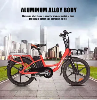 20-Palcový lady elektrický bicykel Ultra-ľahký hliníkový bicykel elektrický bicykel 36v lítium batéria Bicycle350W zadných kolies klince