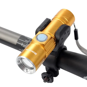 2000 Lumenov Nepremokavé USB Nabíjateľné MTB Predné Svetlo na Bicykel LED Zoom Svetlometu vstavanú Batériu Baterka Cyklistické Doplnky