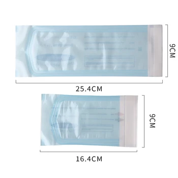 200Pc/Box Sterilizačné Sáčky Papier Blue Film na Čistenie Nástrojov, Sterilizátor Tašky pre Tetovanie Obchodov, Úradov S
