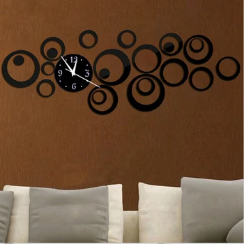 2016 Nové Akryl Diy Nástenné Hodiny Hodiny Pozerať Reloj De Porovnanie Moderný Dizajn Ihly Abstraktné Horloge Veľké Dekoratívne Aplikácie Saati