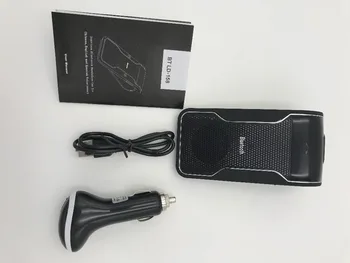 2017 Handsfree Súprava do Auta hlasitý Odposluch Wireless Black Bluetooth Slnečná Clona Klip 10m Vzdialenosť Pre iPhone s Nabíjačku do Auta