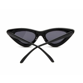 2018 Cat Eye slnečné Okuliare Ženy Značky Vintage Malé luxusné Drahokamu slnečné Okuliare Módne odtiene pre ženy Oculos de sol