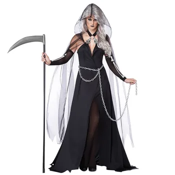 2018 Halloween čarodejnice kostým upíra ženský duch demon svätý plášť oblek, kostým čarodejnice jednotné strany kostým smrti