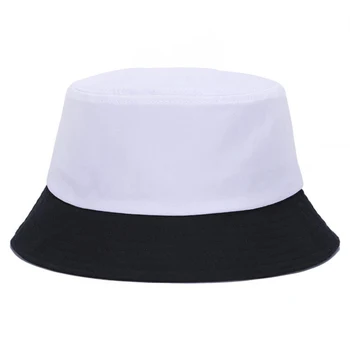 2018 Hot Predaj Unisex Vedierko Hat Panama Ženy Jednoduchý Štýl Farbou Slnko Klobúk mužov a žien Letné Klobúky