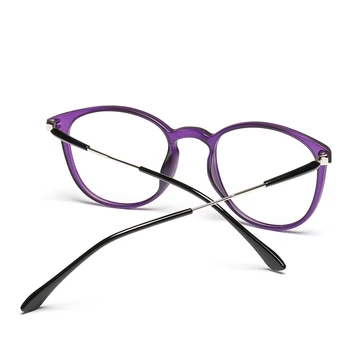 2018 Ženy TR90 rám okuliarov kolo krátkozrakosť, transparentné, jasné, módne optické dizajnér retro okuliare, rám #2-YX0259