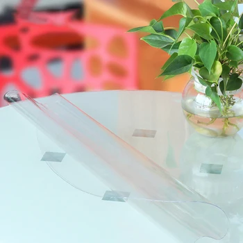 2019 1mm hrubé transparentné obrus kuchynský stôl kryt vodotesný olej handričkou mäkké sklo obrus loď roll bytový textil