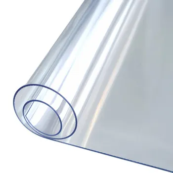 2019 1mm hrubé transparentné obrus kuchynský stôl kryt vodotesný olej handričkou mäkké sklo obrus loď roll bytový textil