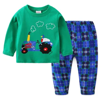 2019 Chlapcov, Oblečenie pre Deti, oblečenie pre voľný čas Pyžamo Nastaviť vetement enfant garcon conjunto infantil Deti Nightgown koszula nocna pyžamá