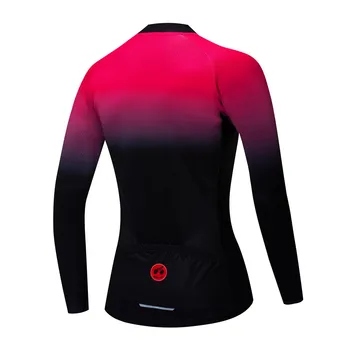 2019 cyklistika dres Ženy Cyklistický dres s dlhým rukávom Žena MTB Top Ropa Ciclismo Maillot Horskej ceste, blúzka jeseň Jar čierna