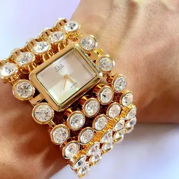 2019 dámske Hodinky Značky Luxusné Módne Dámske Hodinky ženy Zlaté náramkové hodinky Quartz Hodiny relogio feminino