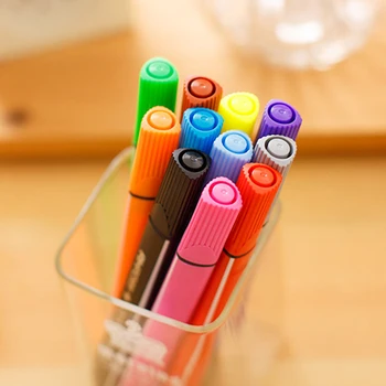 2019 Farba Známky Pero Umenie Značku Kreslenie Nastaviť Farby Deti Akvarel Pero Bezpečné, netoxické Vody na Umývanie Graffiti Zdravie