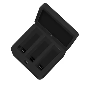 2019 Horúca novinka 3 Batérie Smart QC 3.0 Rýchla Nabíjačka USB Nabíjanie Box s Dátový Kábel pre OSMO AKČNÁ Športová Kamera Príslušenstvo