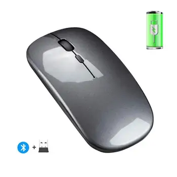 2019 Hot 2.4 G Bezdrôtová Myš Bluetooth 5.0 Tichý Duálny Režim Nabíjateľná Hry Myš Tichý Myši pre Kancelárie a Domácnosti
