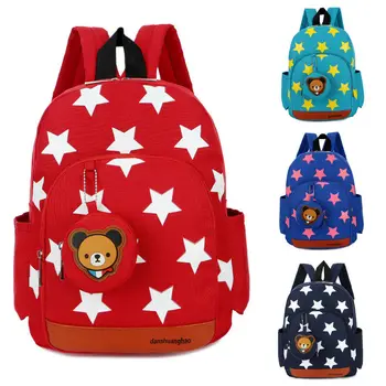 2019 HOT Dieťa dieťa, chlapec, dievča, univerzálna taška roztomilý kreslený hviezda vzor zips Školské Tašky