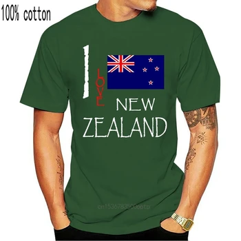 2019 Hot Predaj Bavlna NOVÝ ZÉLAND Milujem Kultúry Flag T SHIRT TEES Tee Tričko