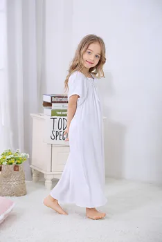 2019 Jar Detí Dievčatá Lolita Šaty Princezná Sleepshirts Vintage Nightgowns Dieťa Nightdress Deti Sleepwear Pyžamo Šaty