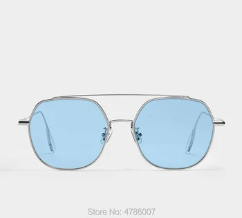 2019 Jemné boogie námestie dámy módne slnečné okuliare kovové predpis trend candy farby Optické okuliare Rám žaba zrkadlo