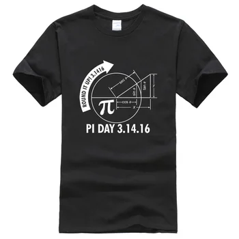 2019 letné T-shirts Pi Deň 3.1416 Kole Sa Do Matematiky Graf KMEŇOVÝCH T-Shirt bežné sportwear kúzlo značky doprava zadarmo tričko top