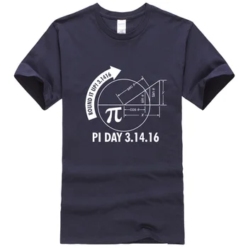 2019 letné T-shirts Pi Deň 3.1416 Kole Sa Do Matematiky Graf KMEŇOVÝCH T-Shirt bežné sportwear kúzlo značky doprava zadarmo tričko top