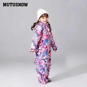 2019 MUTUSNOW Bunda Dievčatá Lyžiarske Oblek Deti Deti Snowboard Vyhovovali VelvetWindproof Nepremokavé Termálne Vonkajšie Športové Nosenie Jeden Kus