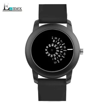 2019 mužov darček Enmex tvorivé priemyselného dizajnu Objektívu a prism náramkové hodinky digitálne dizajn, ľahké športové módne quartz hodinky
