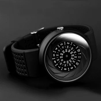 2019 mužov darček Enmex tvorivé priemyselného dizajnu Objektívu a prism náramkové hodinky digitálne dizajn, ľahké športové módne quartz hodinky