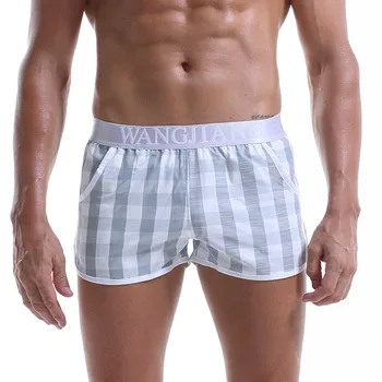 2019 Mužov šortky pánske sleepwear bavlna priedušná voľné boxerky pánske spodky domov šortky