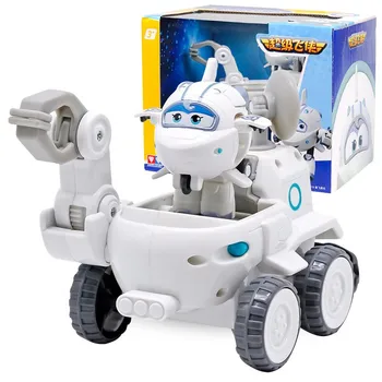 2019 Najnovšie Transformácie Super Krídla Donnie Kopať Plošinu Robot & Jet Moon Rover s Min Super Krídlo Deformácie Hračky