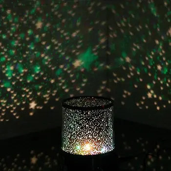 2019 Noc Lampa Star projektor Romantický Farebný Vesmír Master Led svetlo Spanie svetlo AAA batérie, lampy, USB