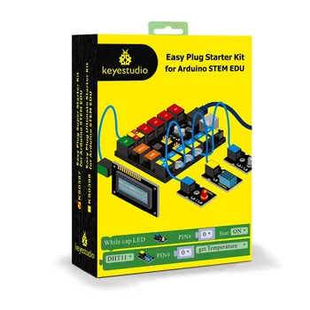 2019 NOVÉ!Keyestudio JEDNODUCHÉ KONEKTOR RJ11 Super Starter Learning Kit Pre Arduino KMEŇOVÝCH EDU/Kompatibilný S Mixly Blok Kódovanie